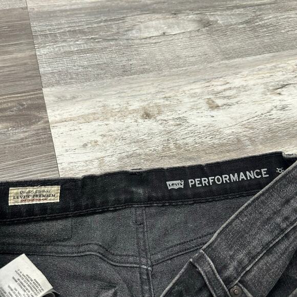 Levis Premium 511 Black Mens 30x30 Slim Fit Stretch Denim Performance Jeans - Picture 4 of 14